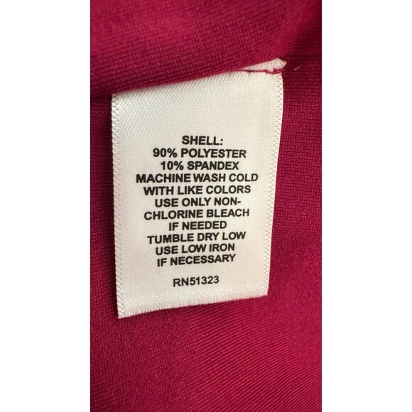 NWT Halogen Small Long-Sleeve Fuchsia Crewneck Top 90% Polyester - Picture 11 of 13